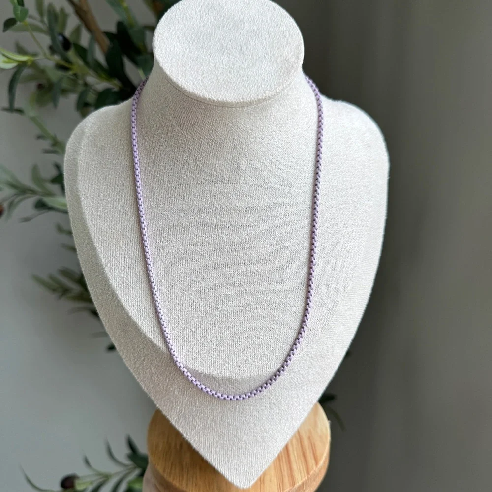 14k Plated Enameled Colorful Chain Necklaces - Picture 5 of 11
